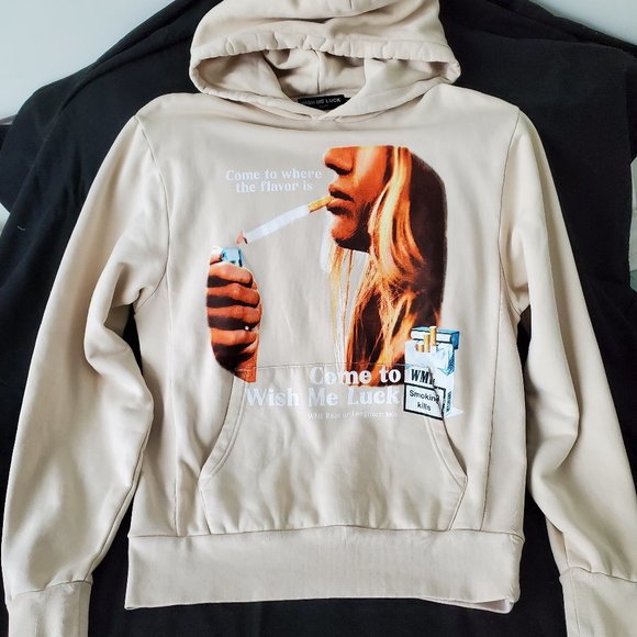 WISH ME LUCK BRAND Other - WISH ME LUCK MEN'S SMOKERS HOODIE SWEATSHIRT